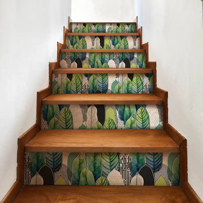 Uitverkoop Adesivi per Scale Vintage leaves - 17 cm / 5 fasce da 80 cm