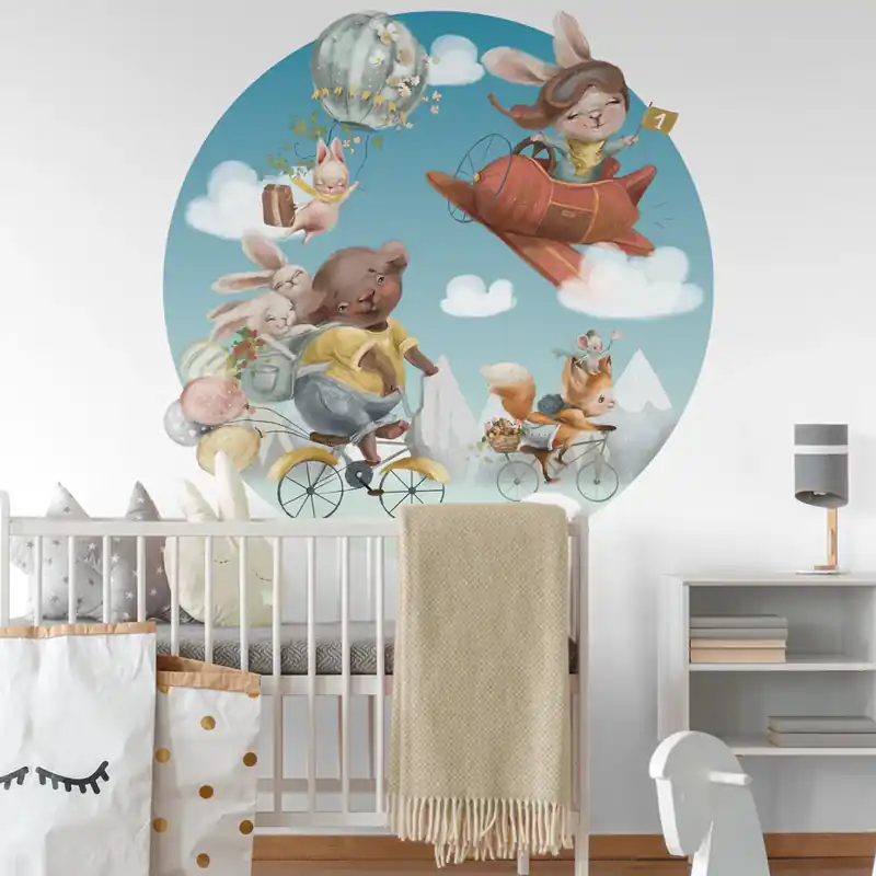 Rechtstreeks Van De Fabrikant Cerchio Animaletti giramondo - 60x60 cm