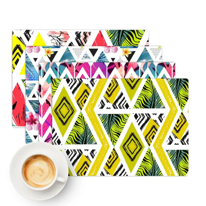 Tovaglietta Americana Geometrie tropicali Seizoensaanbieding