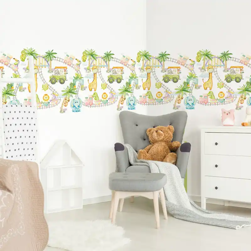 Dagaanbieding Fascia Trenino dello zoo - 120x30 cm