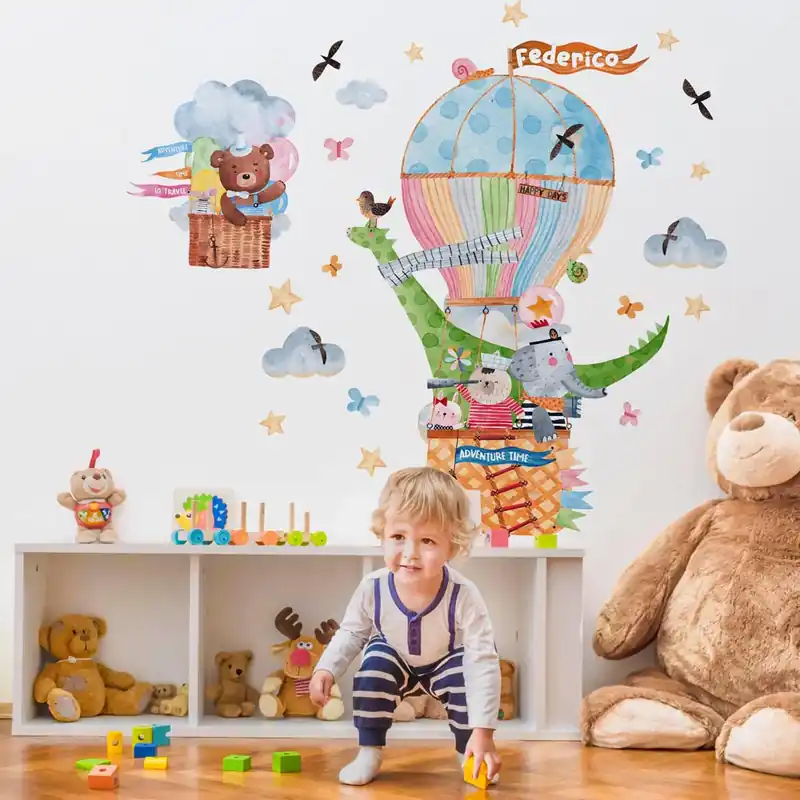 Favoriet Personalizza la mongolfiera - 120x40 cm