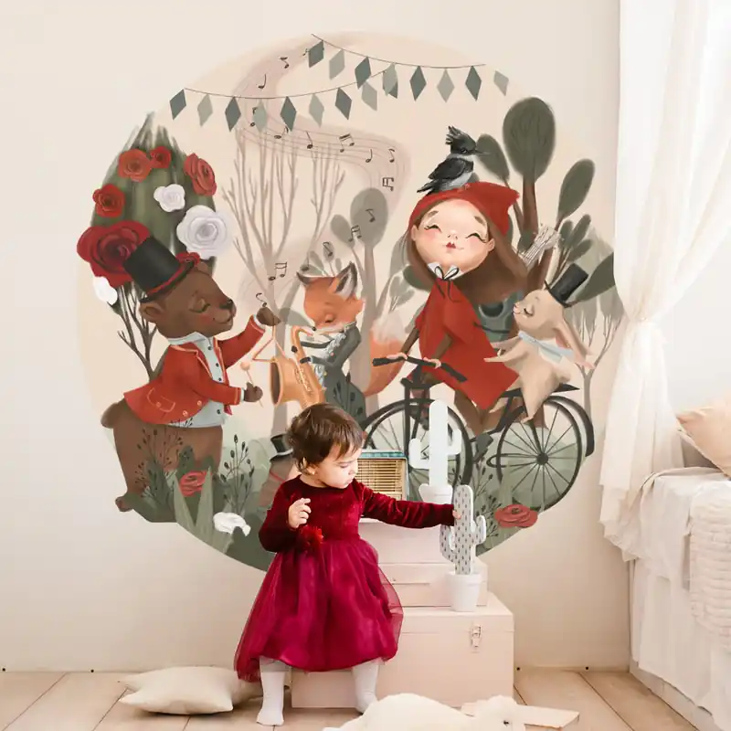 Alleen Vandaag Cerchio Concerto di cappuccetto rosso - 60x60 cm