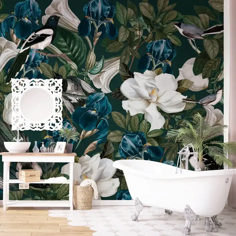 Carta da parati in Fibra di Vetro Birds Paradise - 100% Fibra di vetro / 95x300 cm Merkproduct