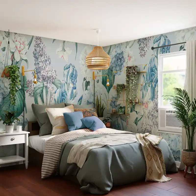 Carta da parati Sweet flowers - TNT Effetto Muro / 100x300 cm Koop Online