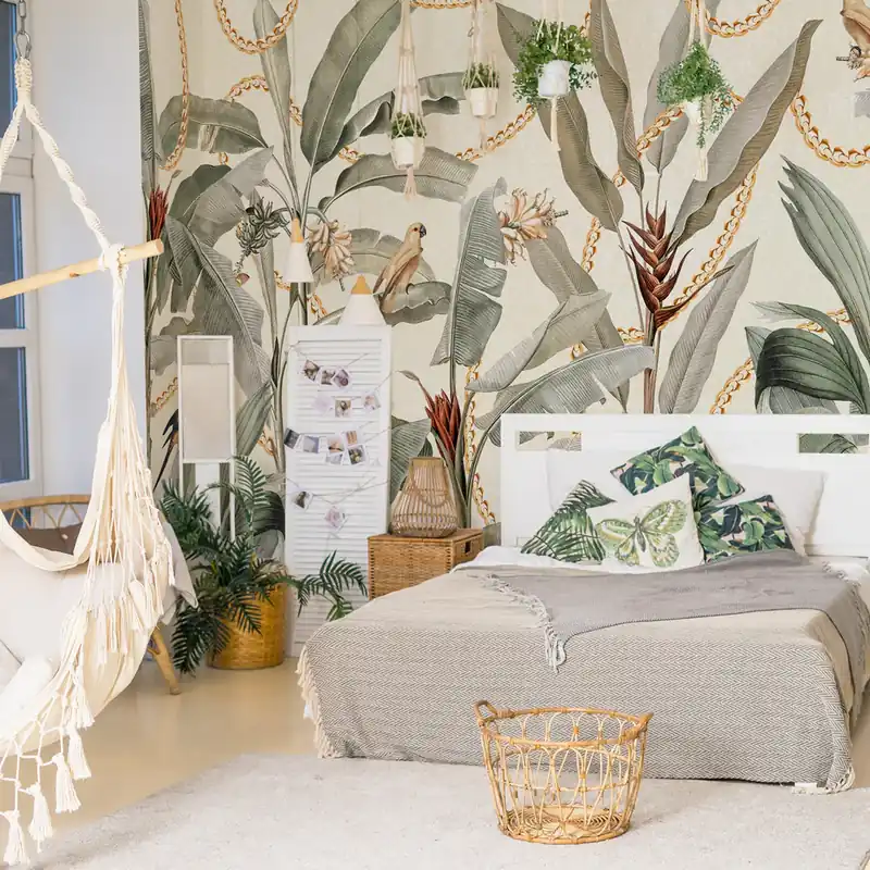 Carta da parati Tropicananas - TNT Effetto Muro / 100x300 cm Speciale Aanbieding
