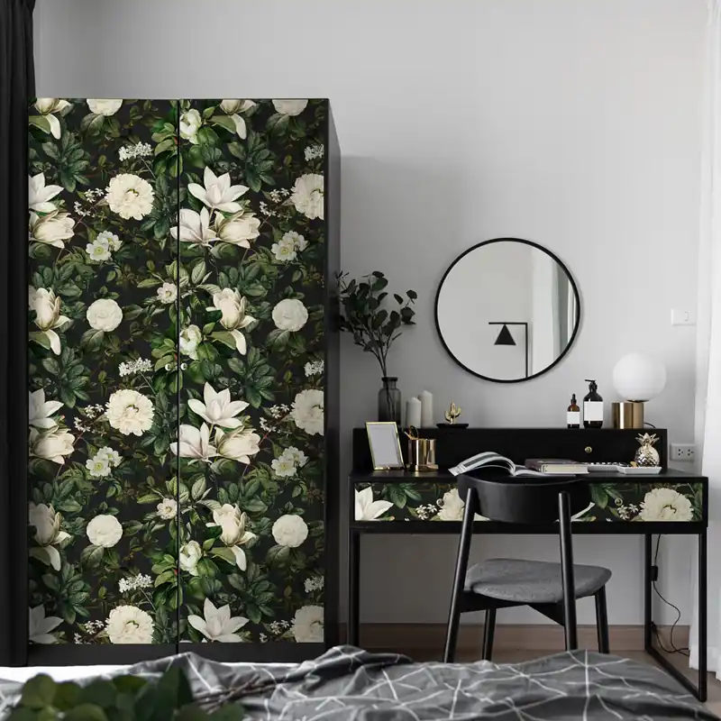 Exclusieve Aanbieding Pellicola adesiva Fiori bianchi - 40x200 cm