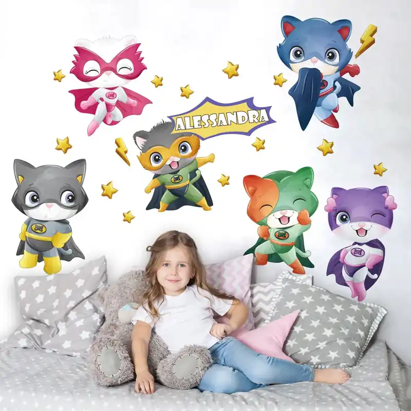 Personalizza Super Gattini - 120x30 cm Seizoensaanbieding