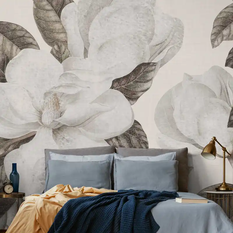 Goedkoop Carta da parati Magnolia grandiflora - TNT Effetto Muro / 100x300 cm