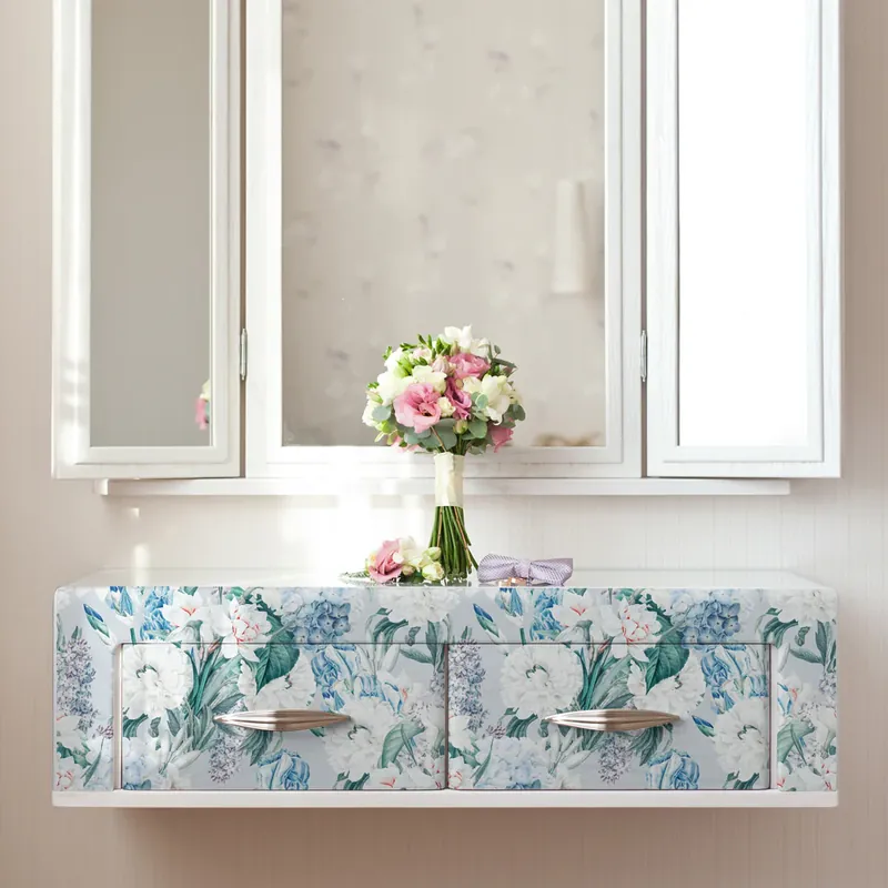 Pellicola adesiva Sweet flowers - 40x200 cm Beperkt Aanbod