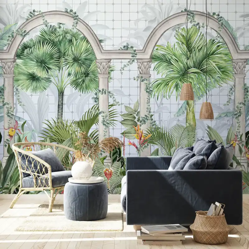 Lage Prijs Carta da parati Serra tropicale - TNT Effetto Muro / 100x300 cm