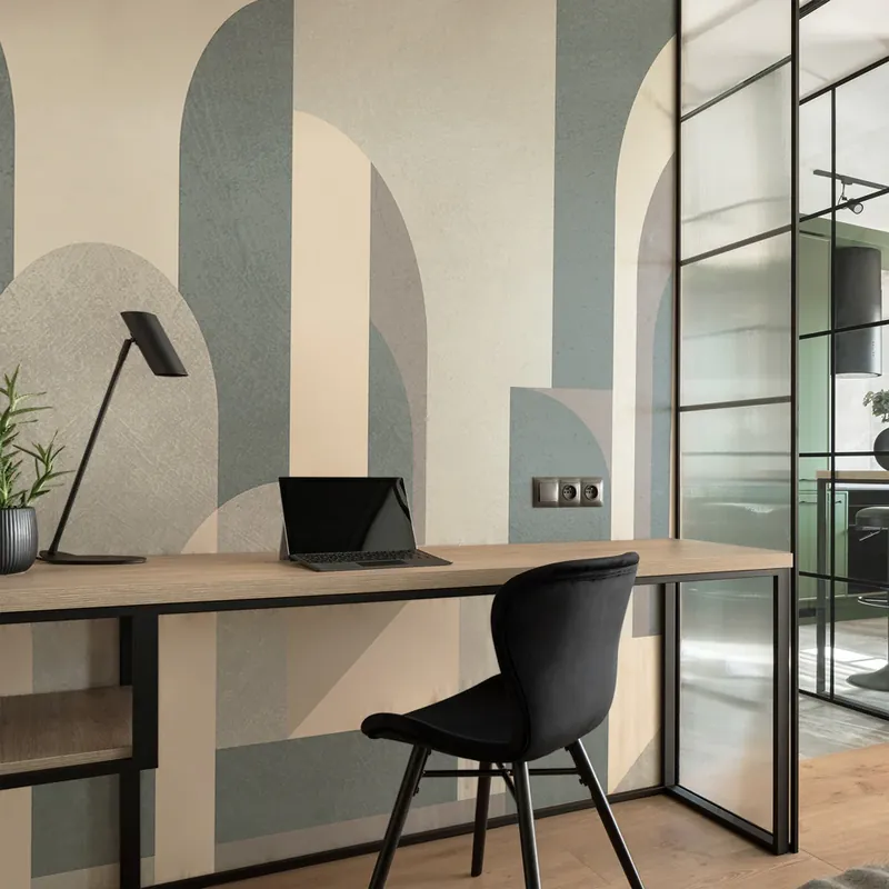 Beste Prijs Carta da parati Incontro d‘archi - Polvere / TNT Effetto Muro / 100x300 cm
