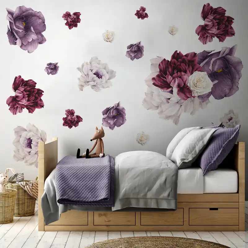 Favoriet Purple Peonies - 120x60 cm