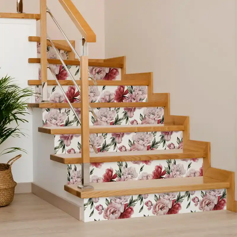 Voordeelprijs Pellicola adesiva Soft Peonies - 40x200 cm