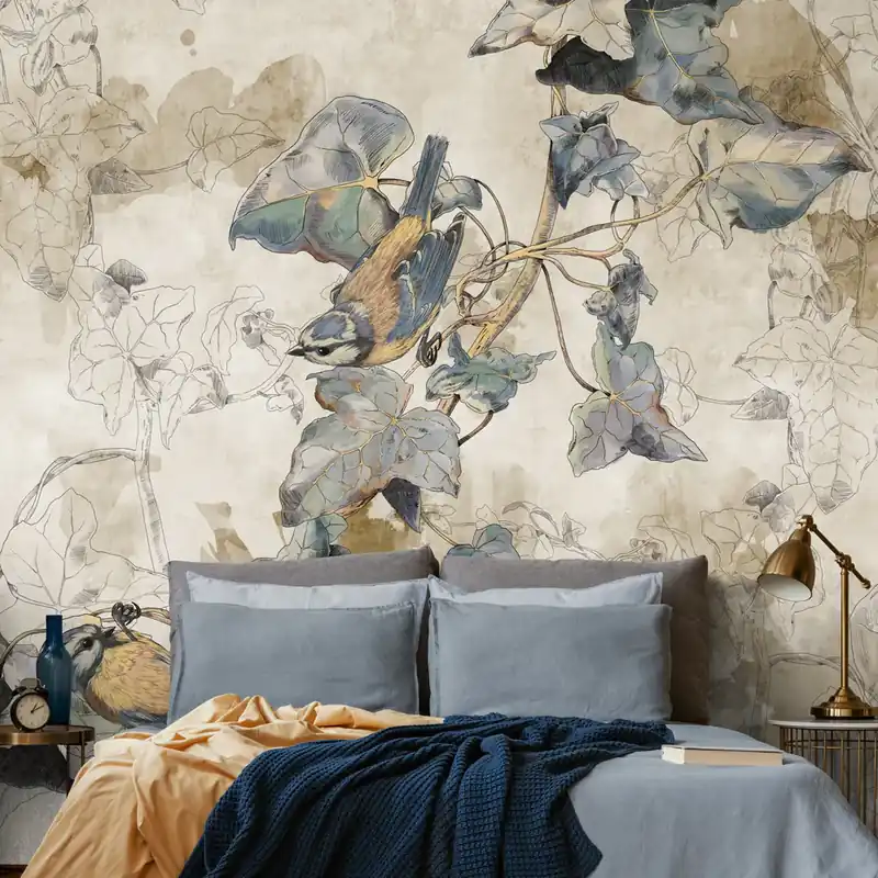Superprijs Carta da parati Nature Lines - Nocciola / TNT Effetto Muro / 100x300 cm