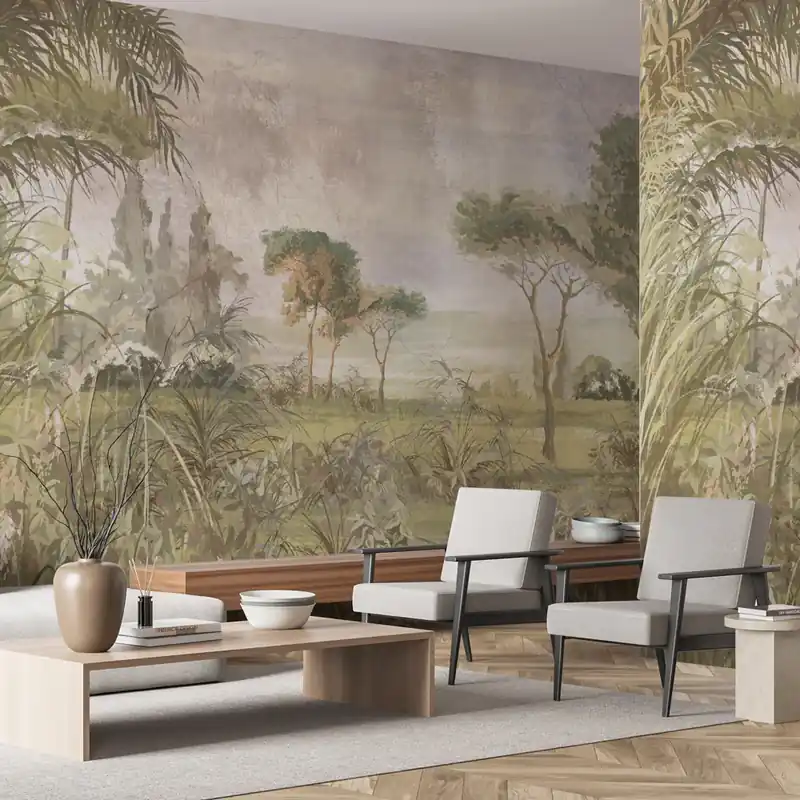 Direct Beschikbaar Carta da parati Toscana Garden - TNT Effetto Muro / 100x300 cm