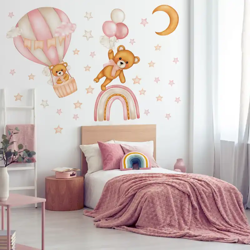 Orsetti volanti XXL - 120x40 cm / Rosa Bestel Nu