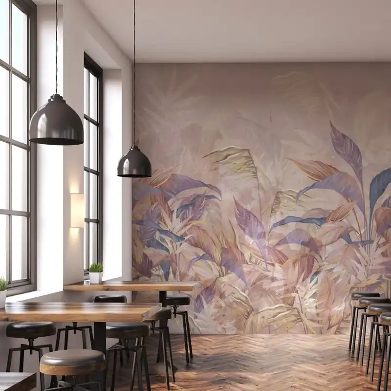 Carta da parati in Fibra di Vetro Fantasia pastello - 100% Fibra di vetro / 95x300 cm Gratis Retour