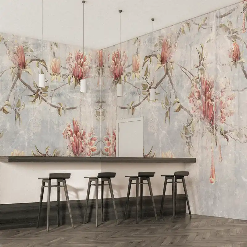 Meest Verkocht Carta da parati in Fibra di Vetro Affresco primaverile - 100% Fibra di vetro / 95x300 cm