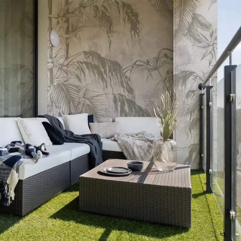 Carta da parati in Fibra di Vetro Brushstroke Serenity - Bianco / 100% Fibra di vetro / 95x300 cm Uitverkoop