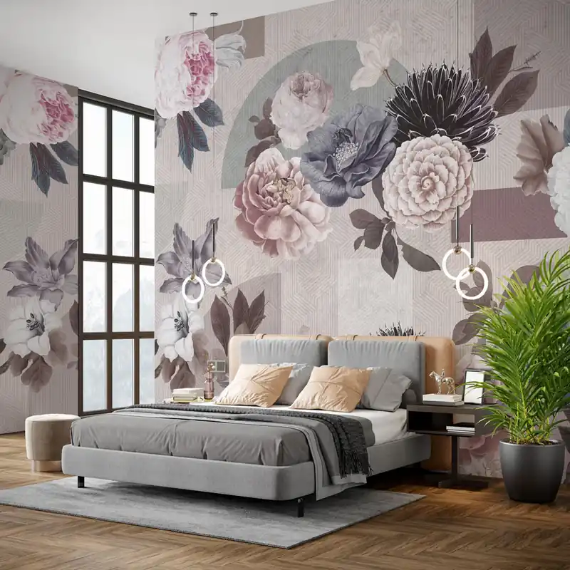 Shop Nu Carta da parati Brezza Cipria - TNT Effetto Muro / 100x300 cm
