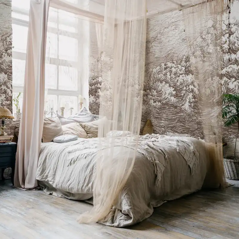Bestel Nu Carta da parati Airy Clouds - Grigio / TNT Effetto Muro / 100x300 cm