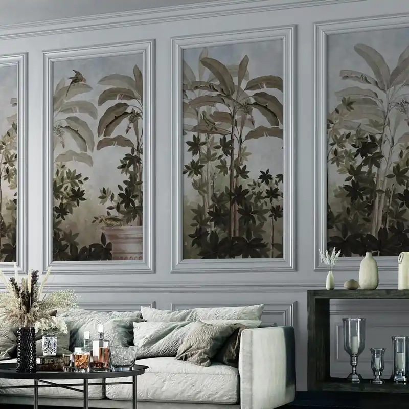 Carta da parati Affresco tropicale - TNT Effetto Muro / 100x300 cm Shop Nu