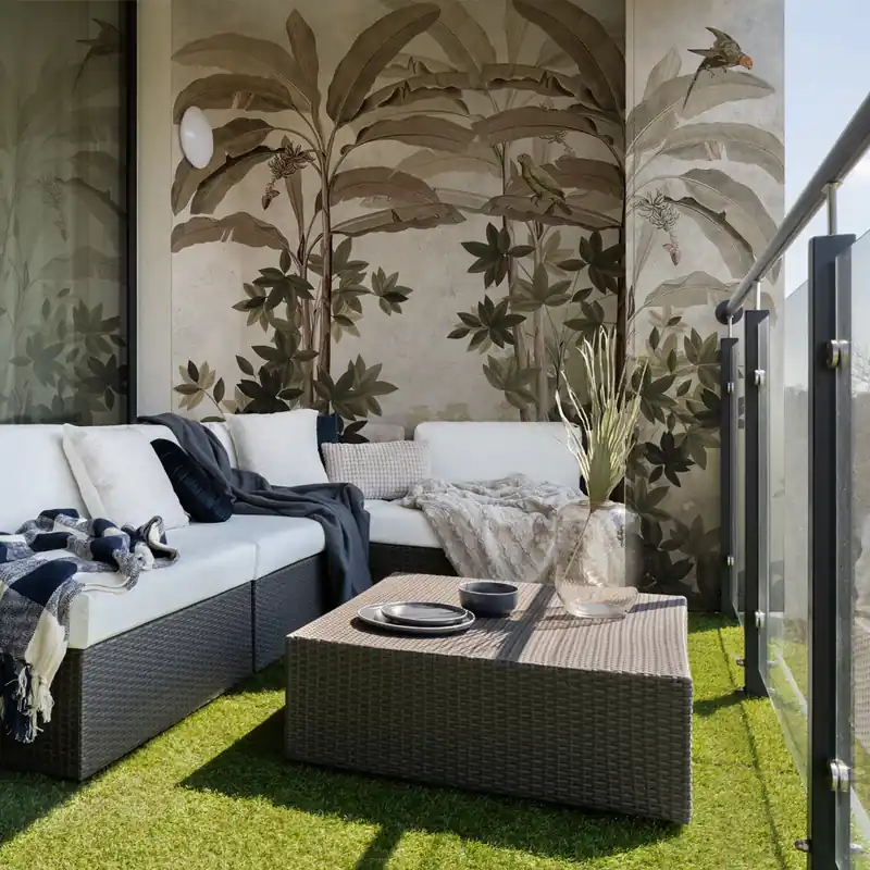 Merkproduct Carta da parati in Fibra di Vetro Affresco tropicale - 100% Fibra di vetro / 95x300 cm
