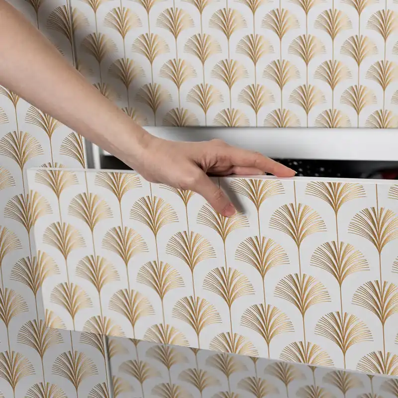 Gereduceerde Prijs Pellicola adesiva Petali Dorati - 40x200 cm
