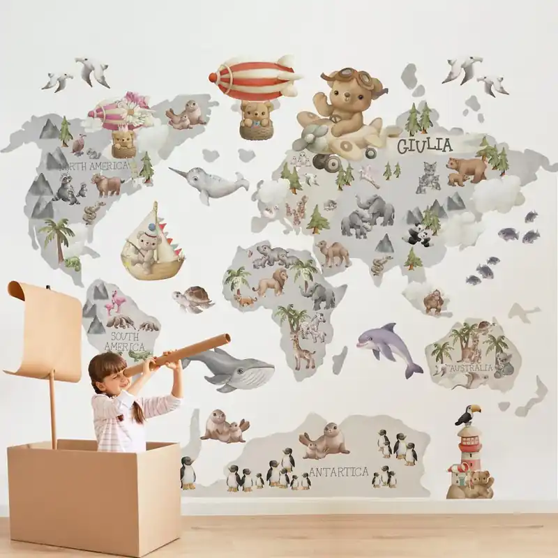 Personalizza Mappamondo XXL - 120x100 cm Hete Deal