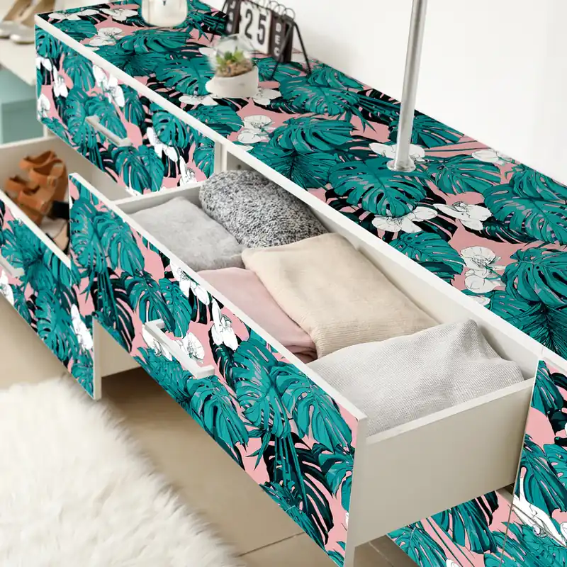 Pellicola adesiva Tropical Orchids - 40x200 cm Express Levering