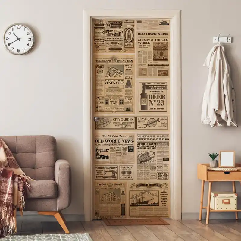 Pellicola adesiva Newspaper - 40x200 cm Goedkoop