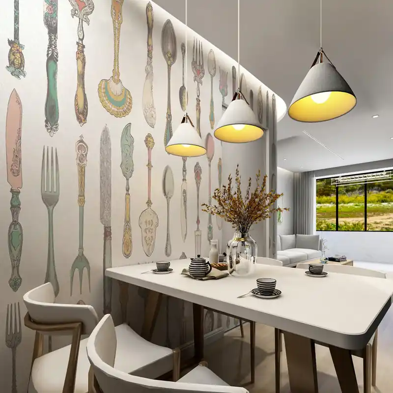 Weekendaanbieding Carta da parati in Fibra di Vetro Bon Appétit - 100% Fibra di vetro / 95x300 cm