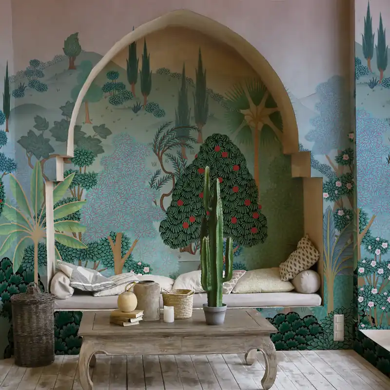 Carta da parati Mughal Eden - TNT Effetto Muro / 100x300 cm Dagaanbieding