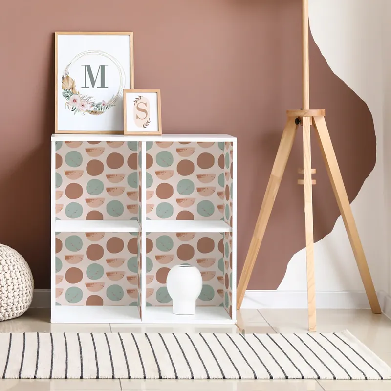 Pellicola adesiva Textured Circles - 40x200 cm Gecertificeerd