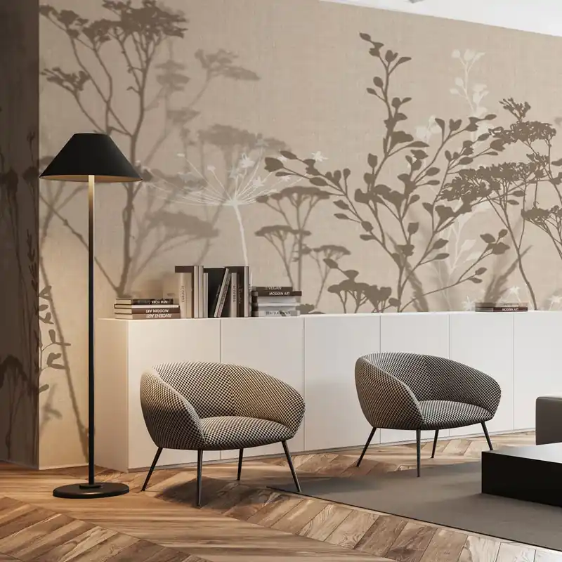Snelle Levering Carta da parati Dry Herbs - TNT Effetto Muro / 100x300 cm