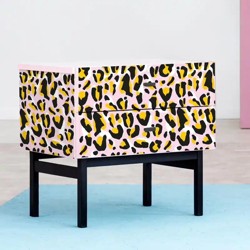 Bestel Nu Pellicola adesiva Pink Leopard - 40x200 cm