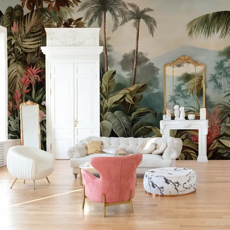 Carta da parati Eden tropicale - TNT Effetto Muro / 100x300 cm Express Levering