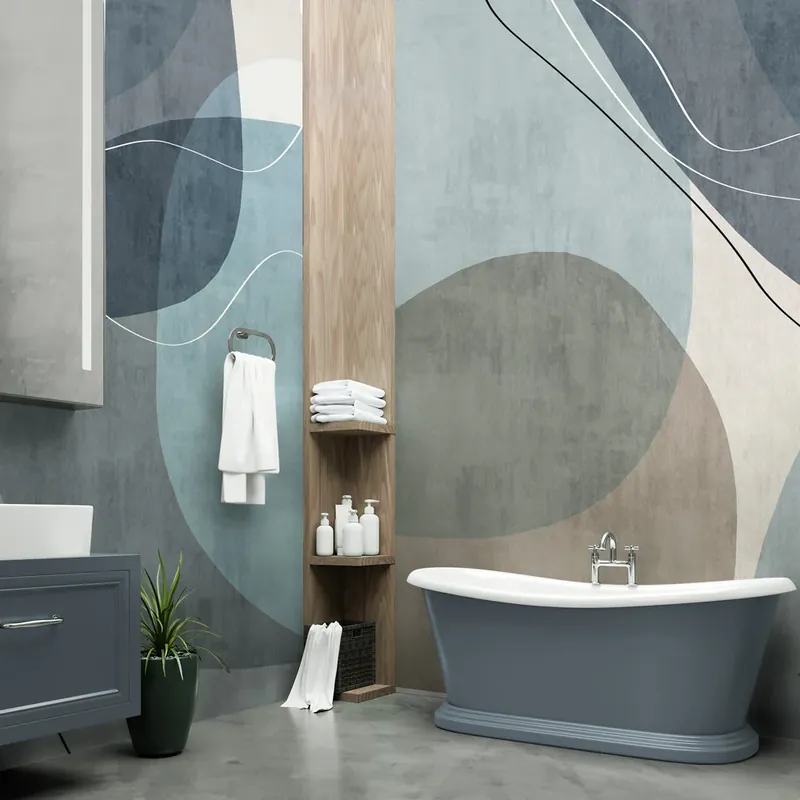 Uitverkoop Carta da parati in Fibra di Vetro Letto fluviale - 100% Fibra di vetro / 95x300 cm