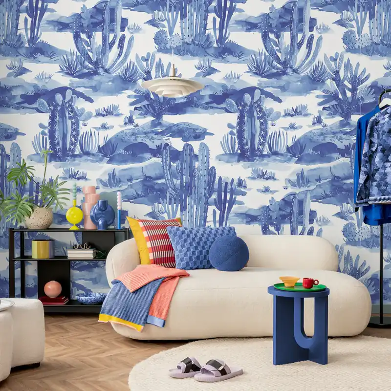 Carta da parati Cactus POP - TNT Effetto Muro / 100x300 cm Meest Verkocht