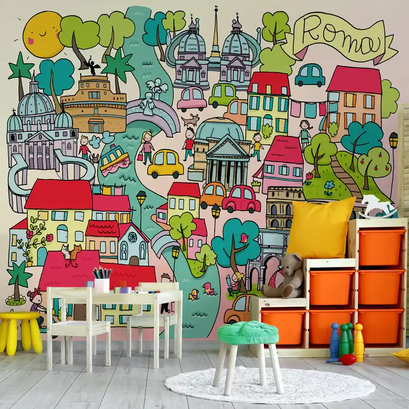 Flitsaanbieding Carta da parati Roma - Carta da parati liscia / 100x300 cm
