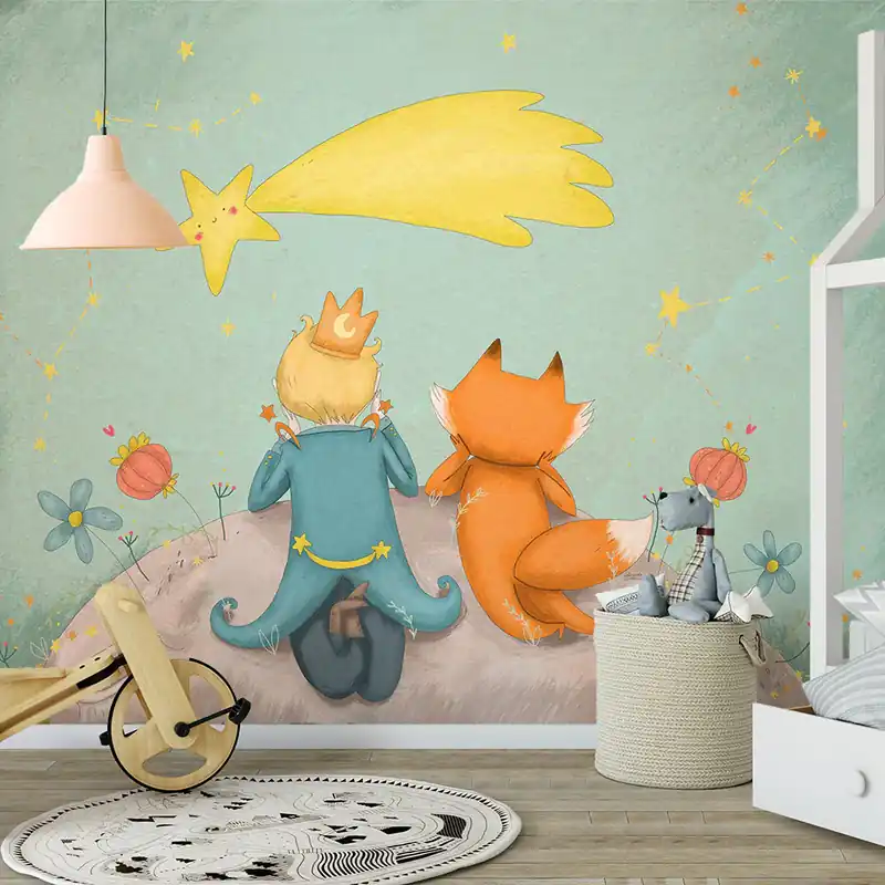 Carta da parati Cometa - Carta da parati liscia / 100x300 cm Seizoensaanbieding