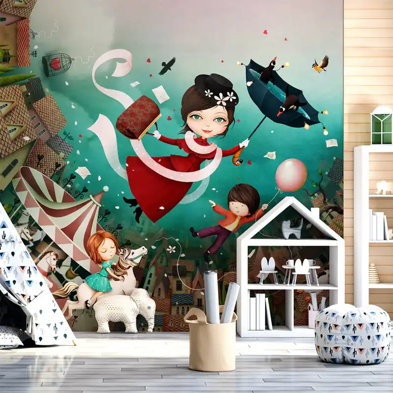 Carta da parati Mary Poppins - Carta da parati liscia / 100x300 cm Beste Prijs