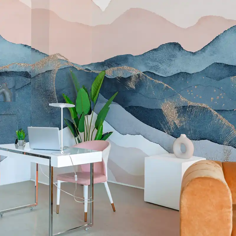 Nieuw Carta da parati Tramonto - TNT Effetto Muro / 100x300 cm