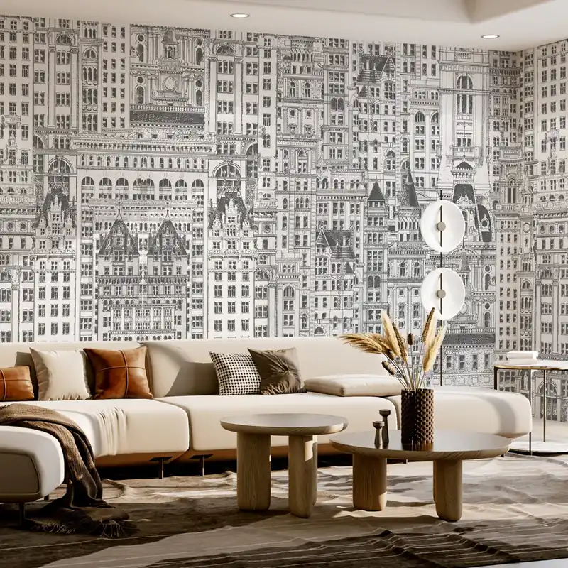 Carta da parati Facciate antiche - TNT Effetto Muro / 100x300 cm Alleen Vandaag