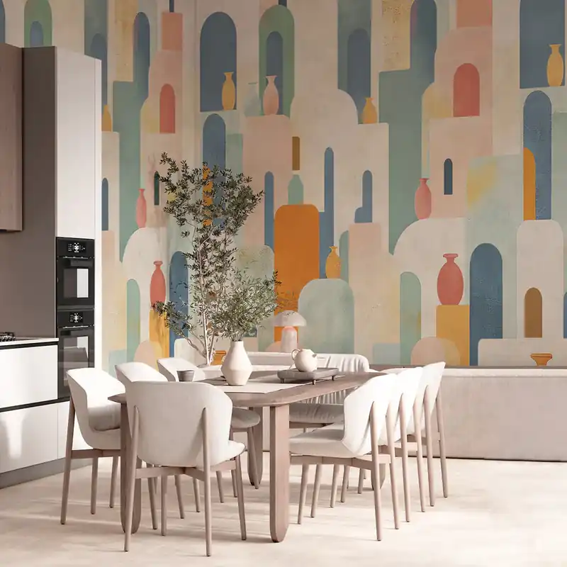 Carta da parati in Fibra di Vetro Pattern orientale - 100% Fibra di vetro / 95x300 cm Betrouwbaar