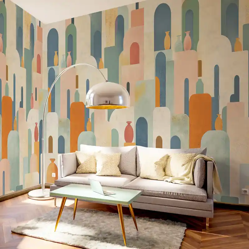 Carta da parati Pattern orientale - TNT Effetto Muro / 100x300 cm Shop Nu