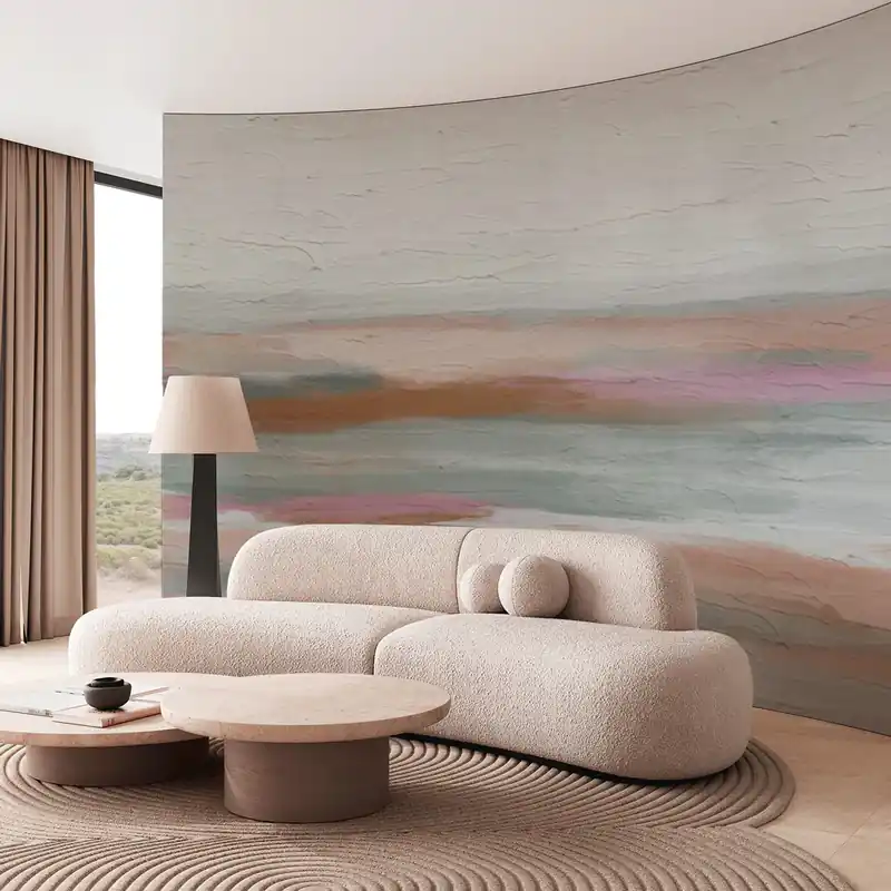Direct Beschikbaar Carta da parati Alba sul mare - TNT Effetto Muro / 100x300 cm