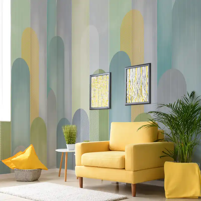 Laatste Versie Carta da parati Colline pastello - TNT Effetto Muro / 100x300 cm