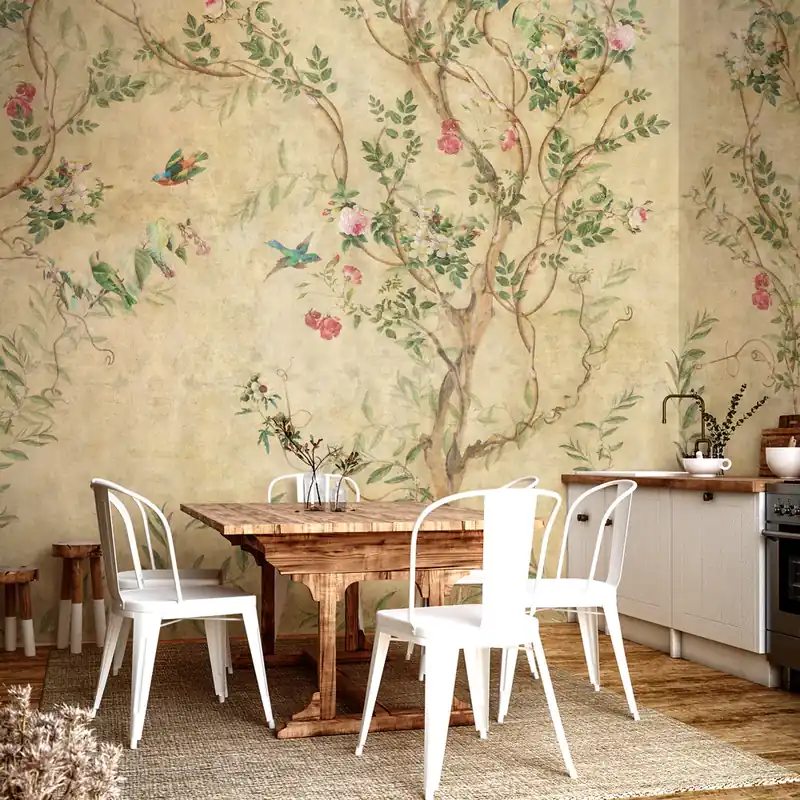 Carta da parati in Fibra di Vetro Rami intrecciati - 100% Fibra di vetro / 95x300 cm Favoriet
