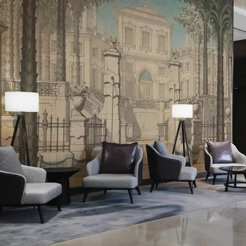 Nieuw Carta da parati in Fibra di Vetro Palazzo estivo - 100% Fibra di vetro / 95x300 cm